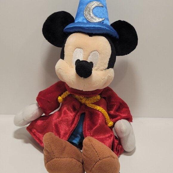 Mickey Mouse Disney Fantasia Wizard 13" Plush Stuffed Animal Toy - Picture 1 of 5